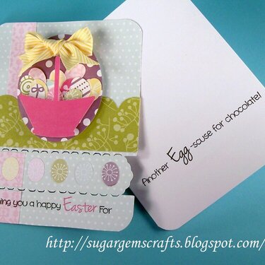 Another EGG-scuse for chocolate (Zipper card)