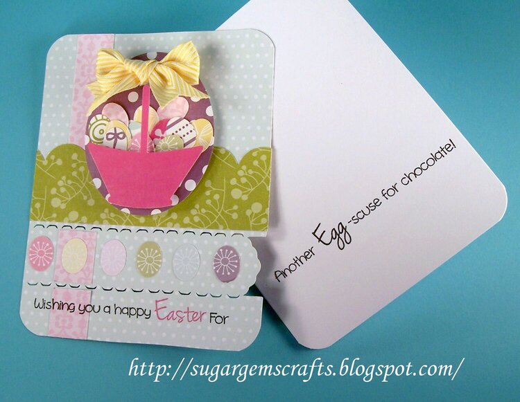 Another EGG-scuse for chocolate (Zipper card)