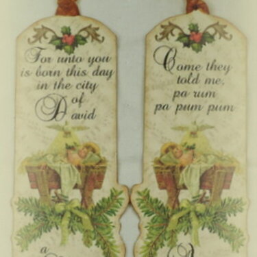 Advent By Candle Light  Baby Jesus Bookmarks