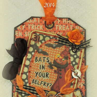 Vintage Halloween Spooktacular Tag for My Artistic Adventures  Halloween Challenge