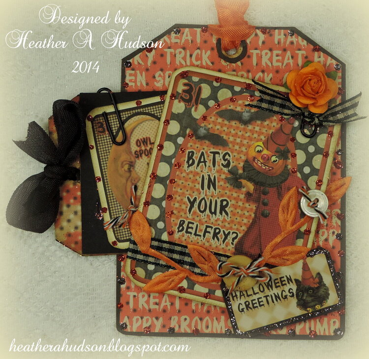 Vintage Halloween Spooktacular Tag for My Artistic Adventures  Halloween Challenge