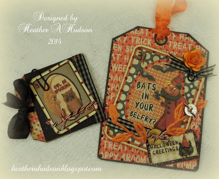 Vintage Halloween Spooktacular Tag for My Artistic Adventures  Halloween Challenge