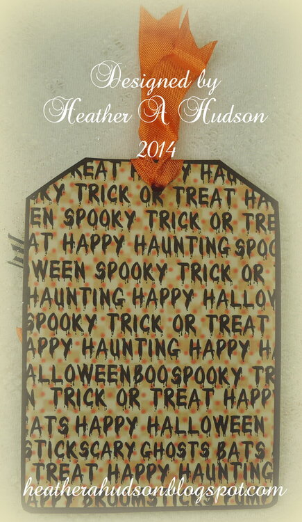 Vintage Halloween Spooktacular Tag for My Artistic Adventures  Halloween Challenge