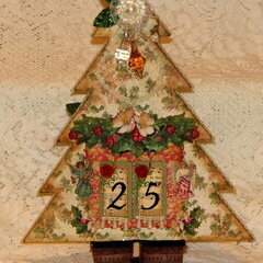 Vintage Chic Count down to Christmas Calendar FRONT