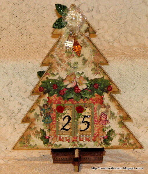 Vintage Chic Count down to Christmas Calendar FRONT