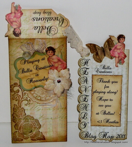 Bella Creations &quot;Heavenly&quot; Envelope and Tag Card