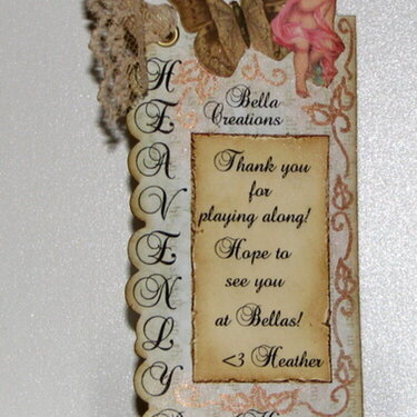 Bella Creations &quot;Heavenly&quot; Envelope and Tag Card