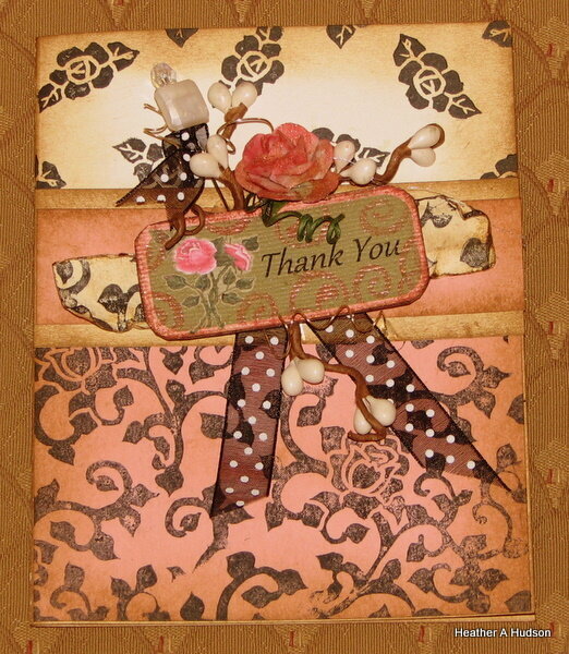 Vintage Thank You Card