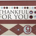 Thankful for you card