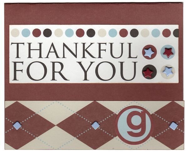 Thankful for you card