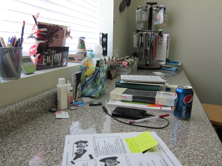 My Messy counter.....