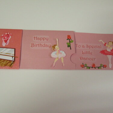 Animated Ballet Dancer Birthday card by TeaPapers.com