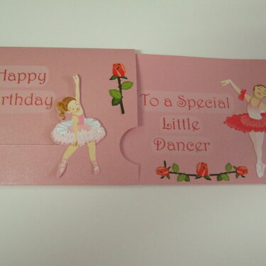 Animated Ballet Dancer Birthday card by TeaPapers.com