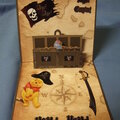 Pooh the Pirate pop-up card by TeaPapers.com