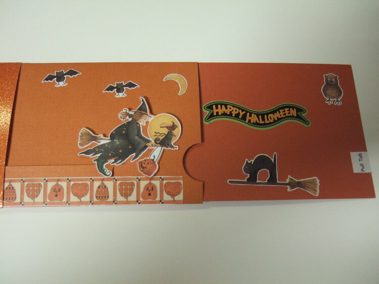 Animated Halloween Witch card by TeaPapers.com
