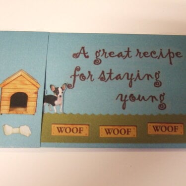 Walking animated dog birthday card by TeaPapers.com