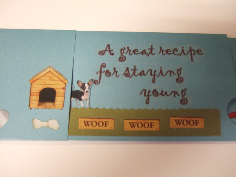 Walking animated dog birthday card by TeaPapers.com