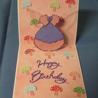 Fairy Princess Pop-up card by TeaPapers.com