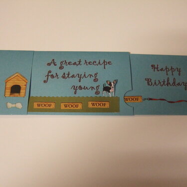 animated walking dog birthday card by TeaPapers.com