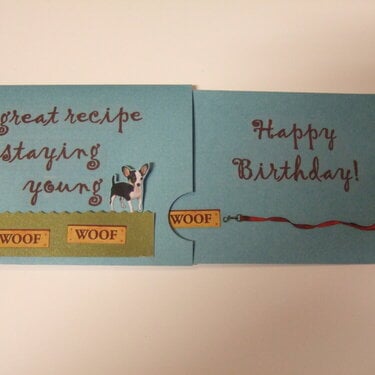walking animated dog birthday card by TeaPapers.com