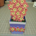 blooming flowers pop-up card by TeaPapers.com