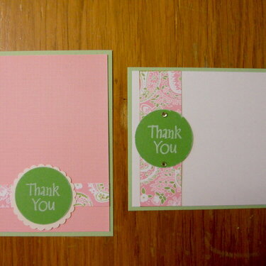 May thank you cards- close up