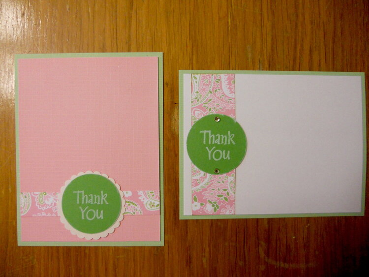 May thank you cards- close up