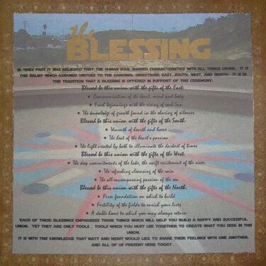 Wedding Album- The Blessing