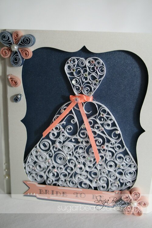 Quilled Shadow Box Card
