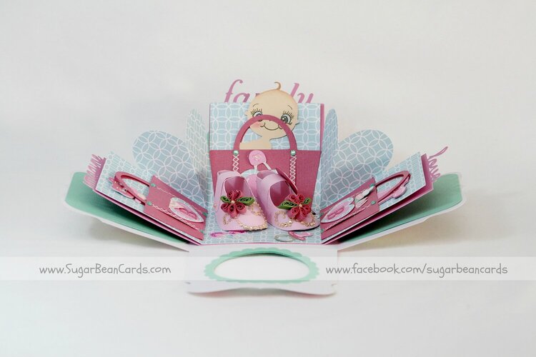 Baby shower explosion card