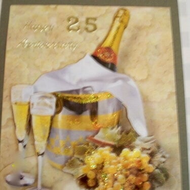 25th Wedding Anniversary Card