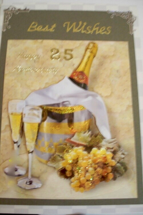 25th Wedding Anniversary Card