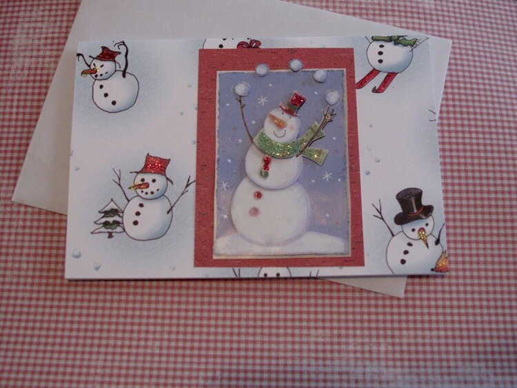 Christmas Card - Snowman