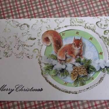 Merry Christmas - 3D Squirrel