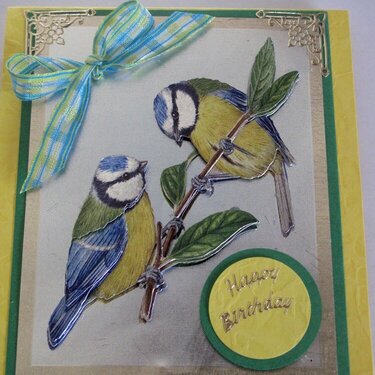 3D- BIRTHDAY CARD - Birds