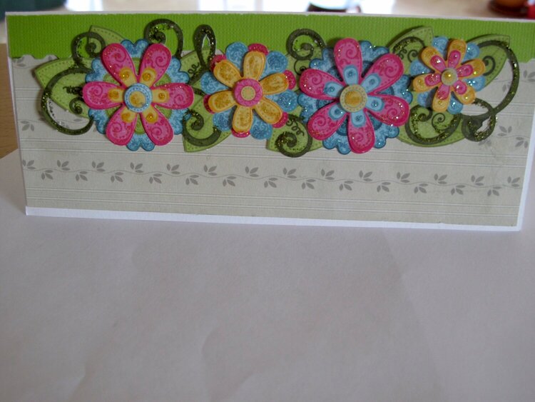 3D flowers Card