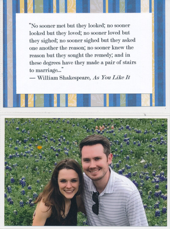 Wedding Guest Book Photo and Quote Page (1)