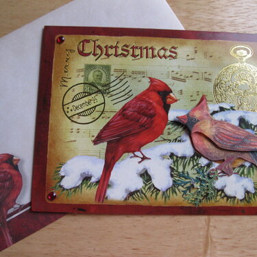 Lazy Christmas card with envelope