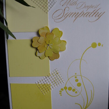 Yellow Sympathy Card