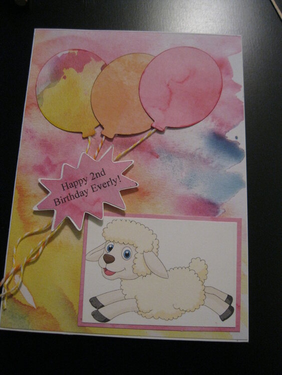 Great niece&#039;s 2nd Birthday card