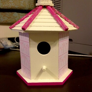 Baby Shower Birdhouse #4 (Front View)