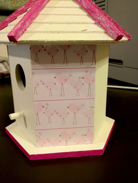 Baby Shower Birdhouse #4 (Side View)