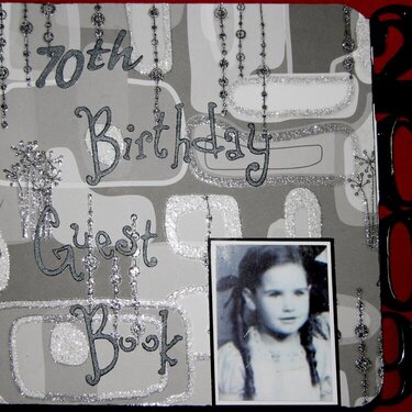 My Mum&#039;s (Marion) 70th Birthday Message Book