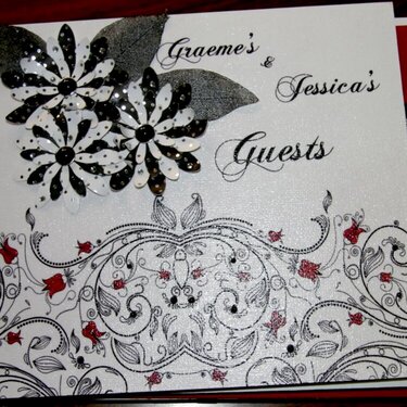 Grameme &amp; Jessica&#039;s Wedding Message  Book