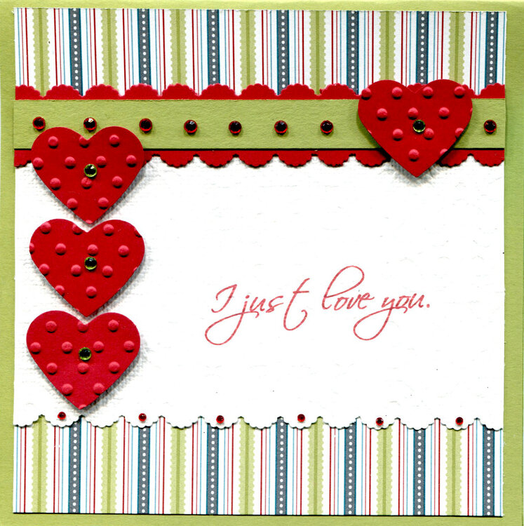 RED HEARTS CARD