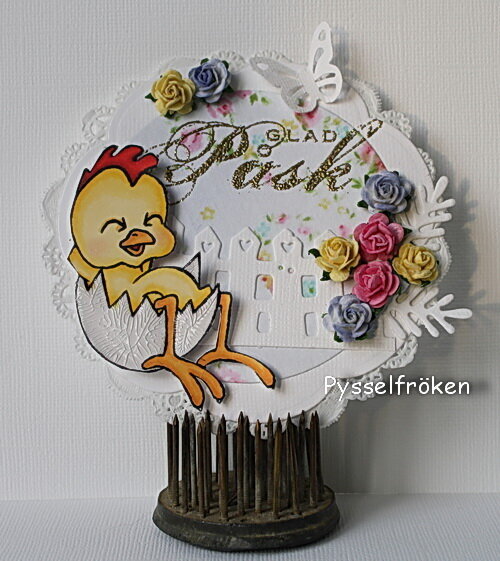 Round Easter Card