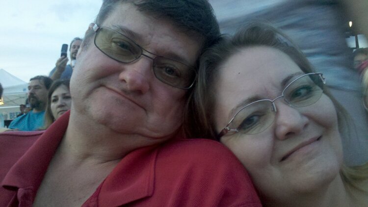 Dave and I at The Monkees. 6-5-11