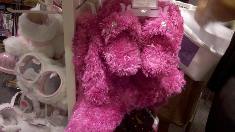 Pink Fuzzy Slippers