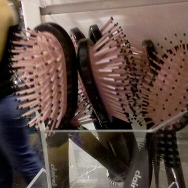 Pink Hairbrushes