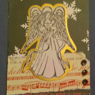 Angel Snowflake Christmas Card